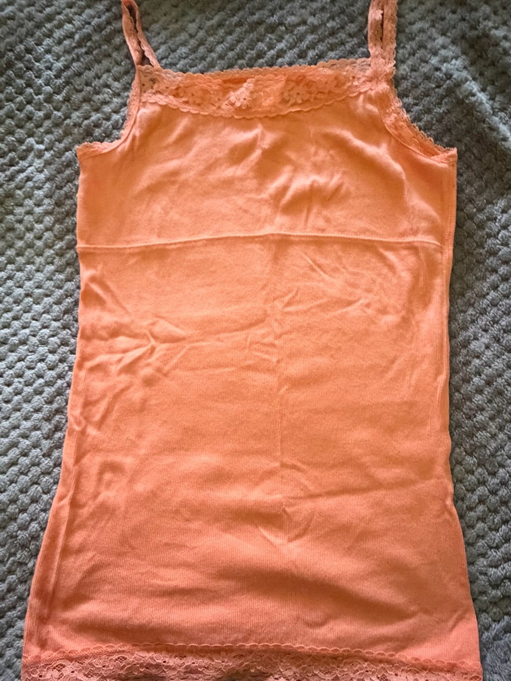 Mossimo Supply Co. Lace-Trim Camisole in Peach-Orange